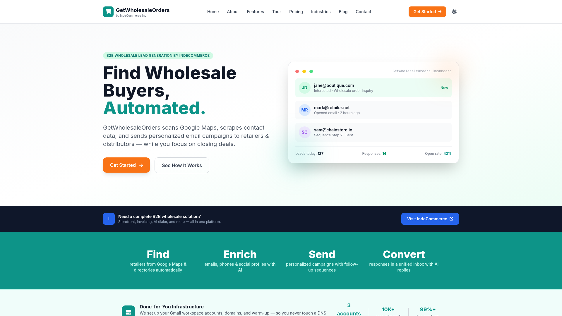 GetWholesaleOrders website screenshot